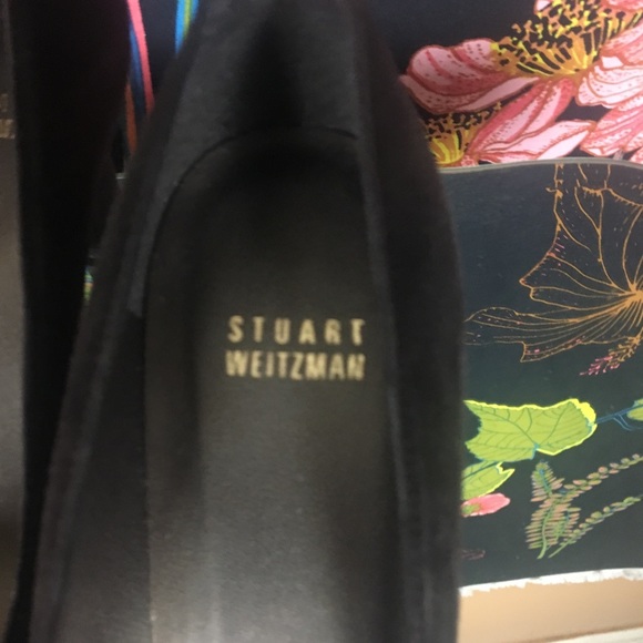 STUART WEITZMAN BROWN SUEDE PLATFORM PUMPS - Picture 3 of 7